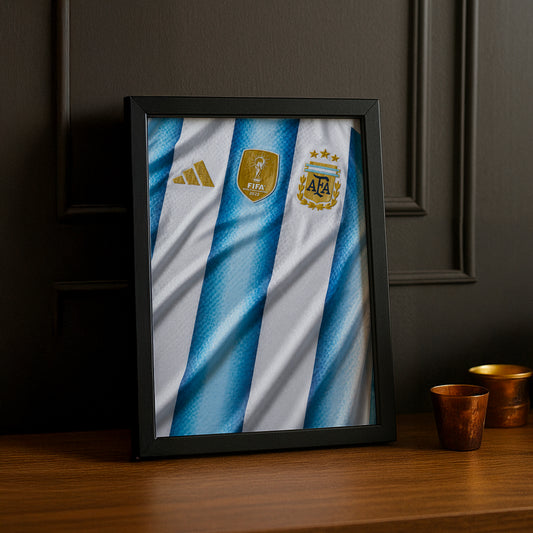 Cadre Photo Maillot Argentine – Domicile Coupe du Monde 2026 TonCadre