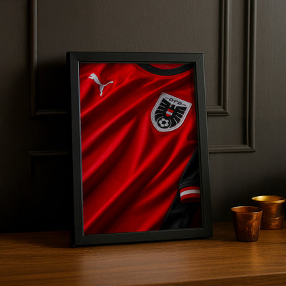 Cadre Photo Maillot Autriche – Domicile Coupe du Monde 2026 TonCadre