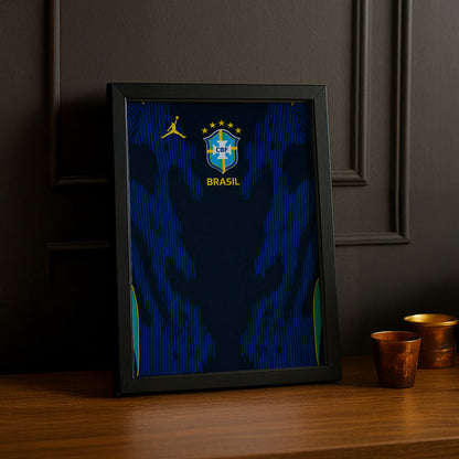 Cadre Photo Maillot Brésil – Extérieur Coupe du Monde 2026 TonCadre
