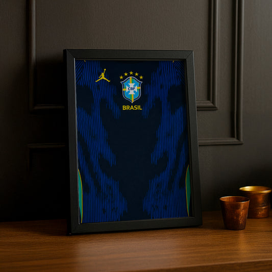 Cadre Photo Maillot Brésil – Extérieur Coupe du Monde 2026 TonCadre