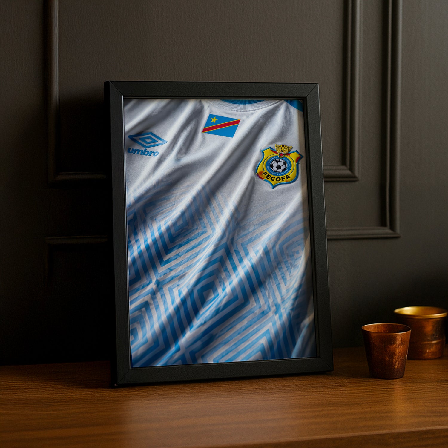 Cadre Photo Maillot Congo – Extérieur Coupe du Monde 2026 TonCadre