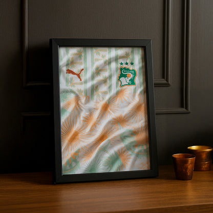 Cadre Photo Maillot Côte d'Ivoire – Extérieur Coupe du Monde 2026 TonCadre