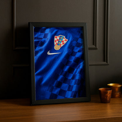 Cadre Photo Maillot Croatie – Extérieur Coupe du Monde 2026 TonCadre