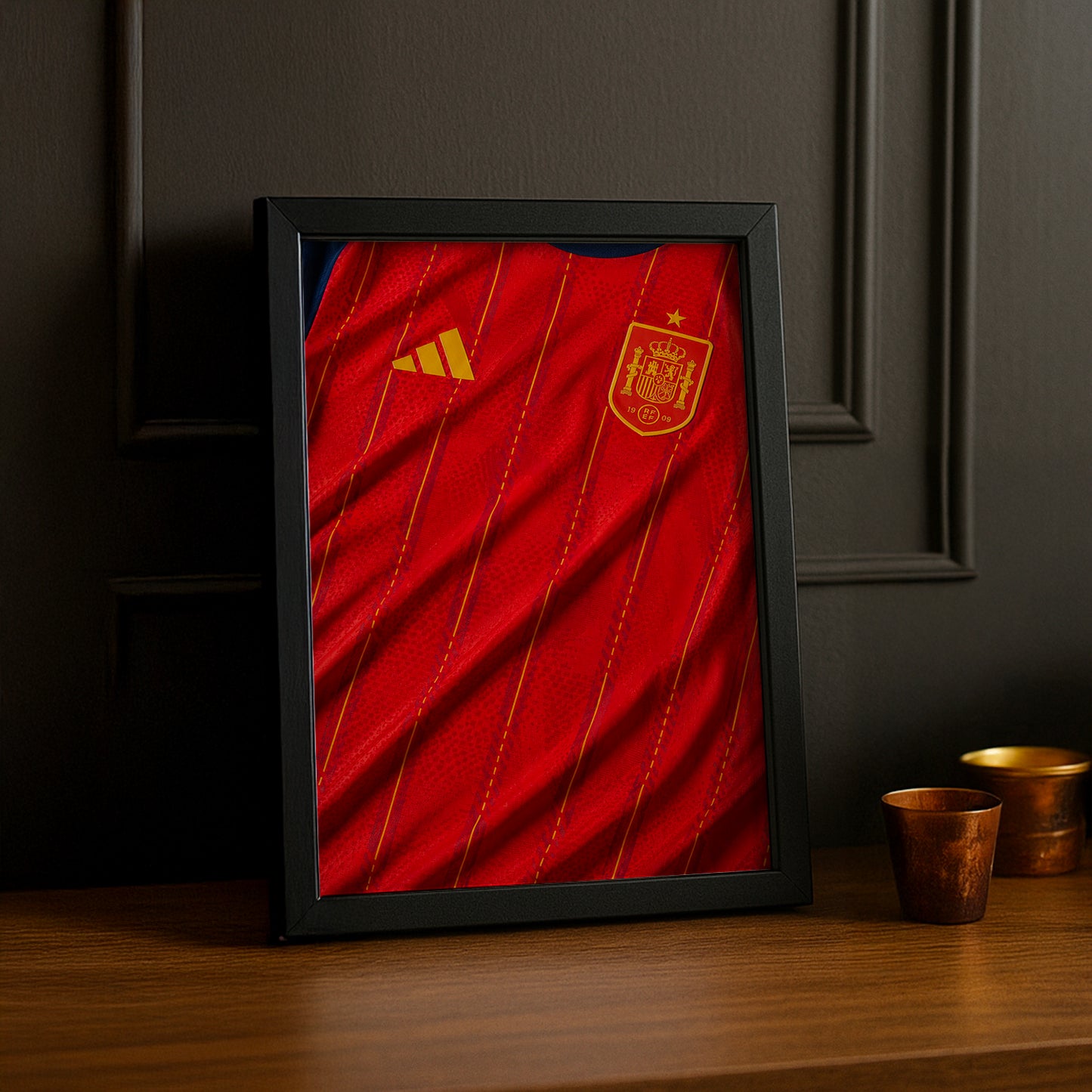 Cadre Photo Maillot Espagne – Domicile Coupe du Monde 2026 TonCadre