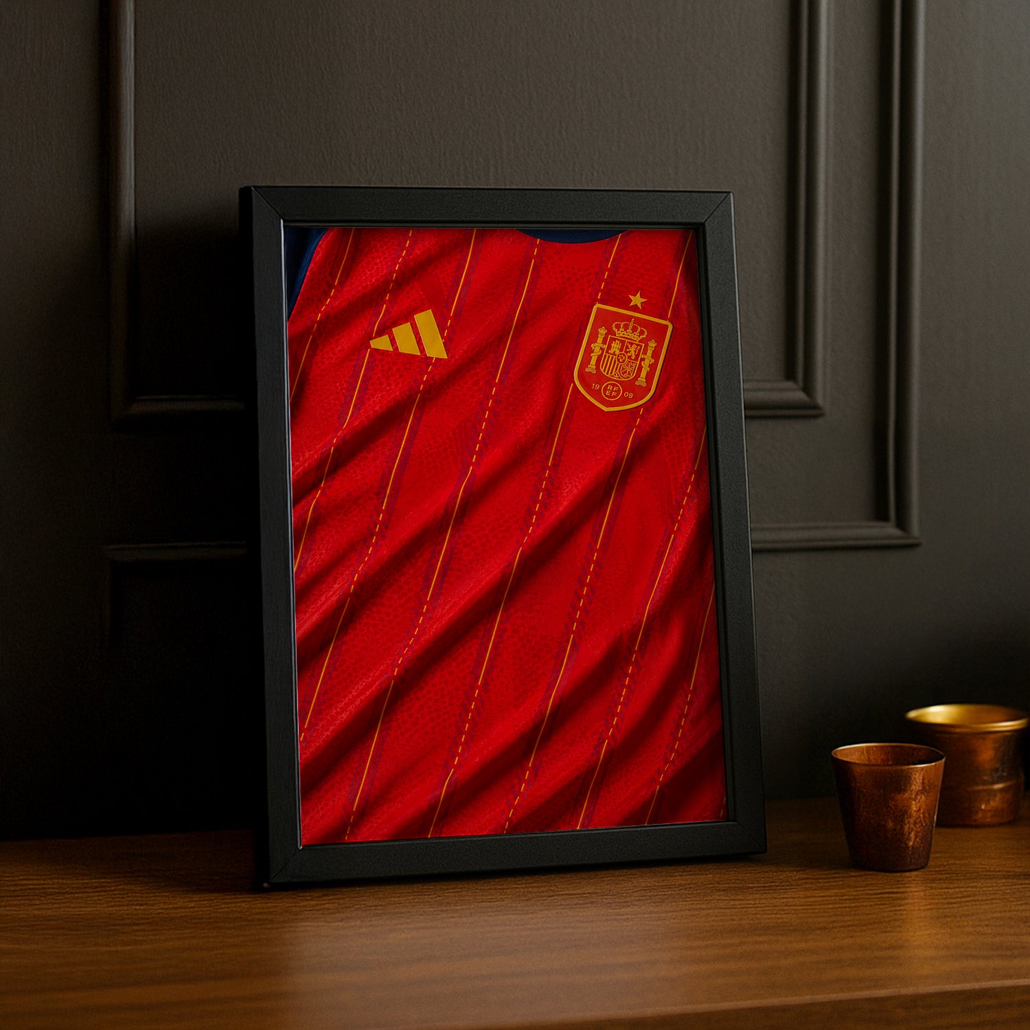 Cadre Photo Maillot Espagne – Domicile Coupe du Monde 2026 TonCadre