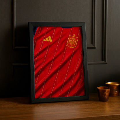 Cadre Photo Maillot Espagne – Domicile Coupe du Monde 2026 TonCadre
