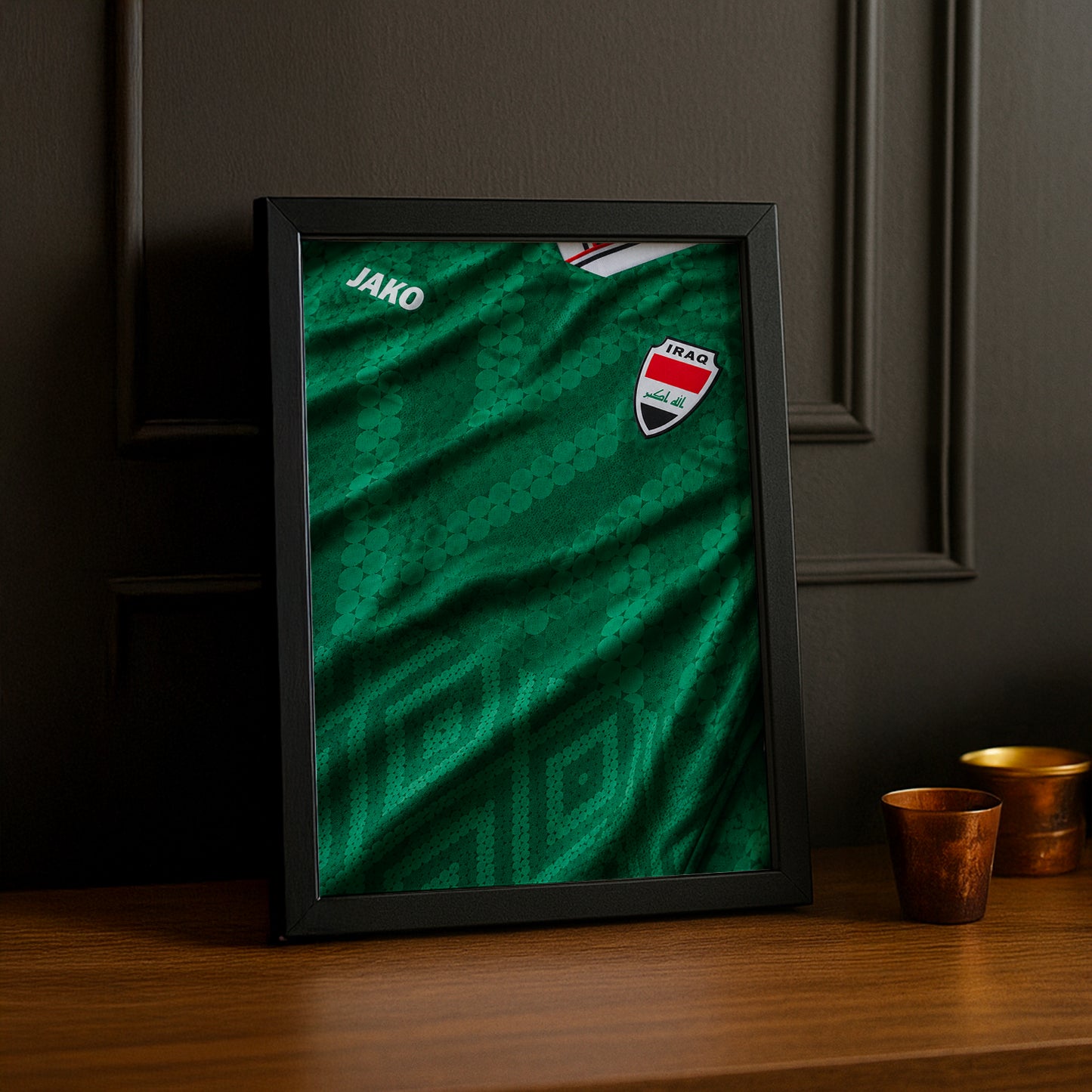 Cadre Photo Maillot Irak – Extérieur Coupe du Monde 2026 TonCadre