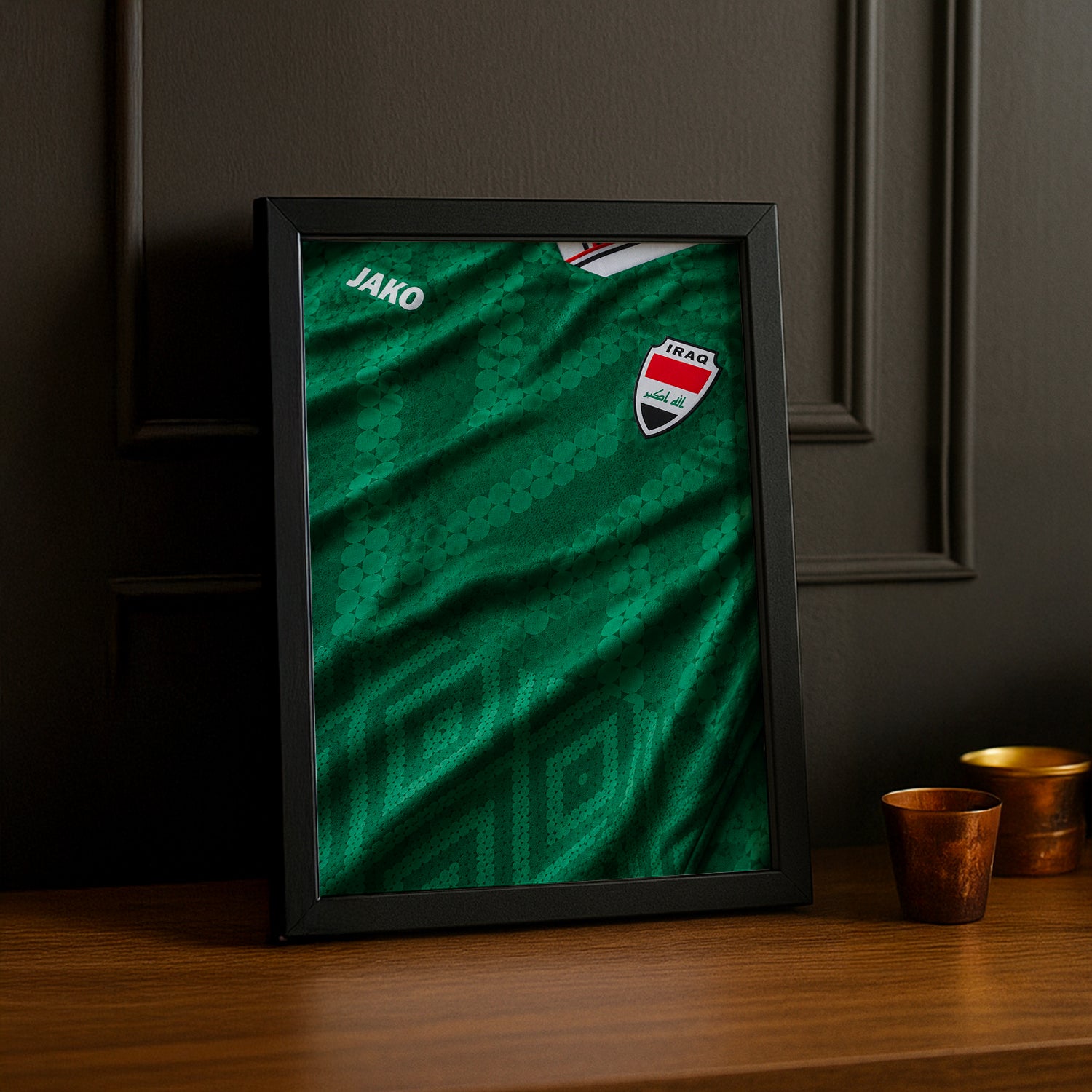 Cadre Photo Maillot Irak – Extérieur Coupe du Monde 2026 TonCadre