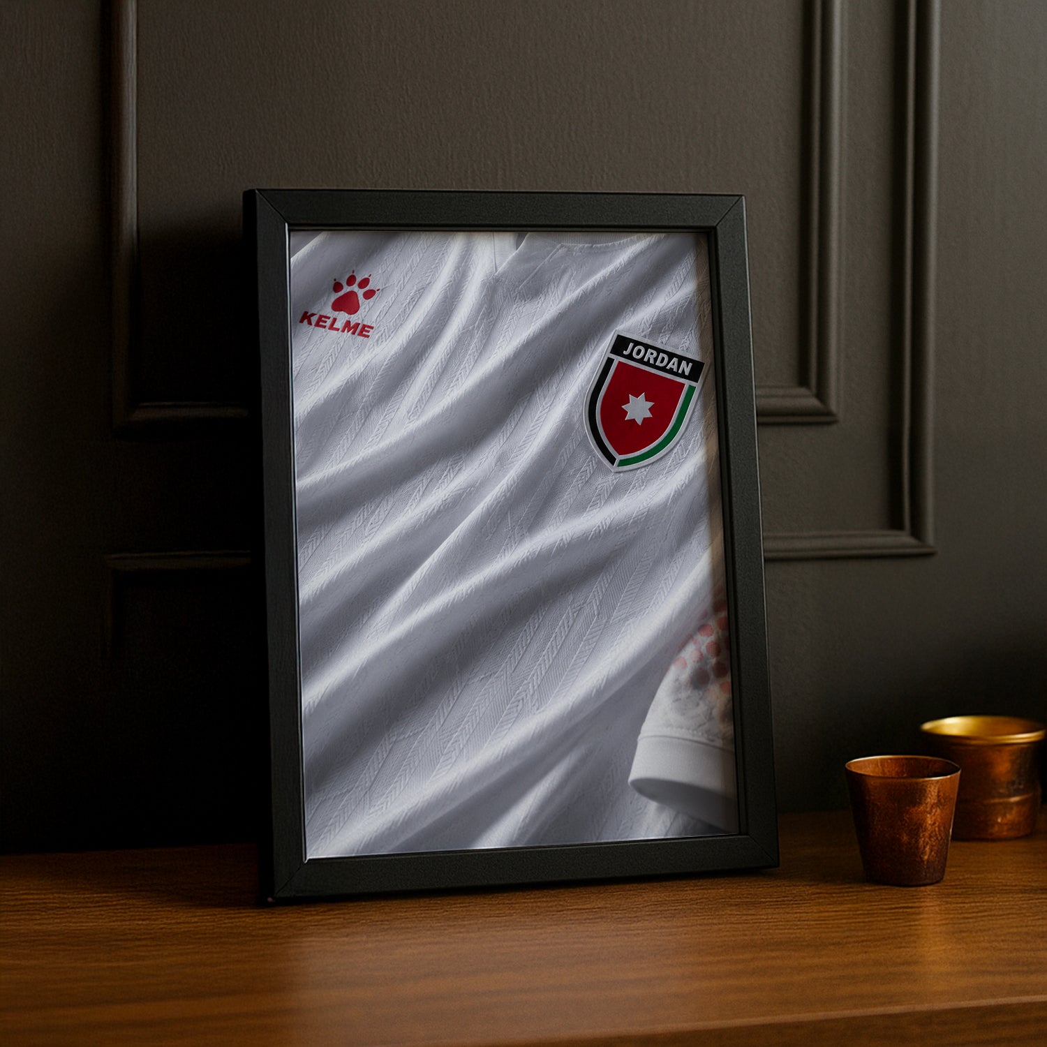 Cadre Photo Maillot Jordanie – Extérieur Coupe du Monde 2026 TonCadre