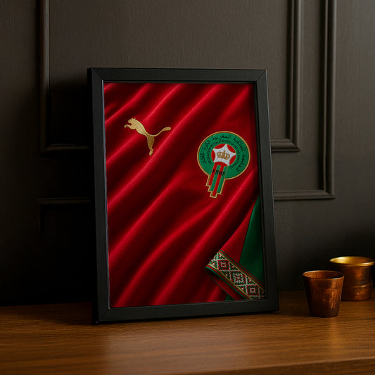 Cadre Photo Maillot Maroc – Domicile Coupe du Monde 2026 TonCadre
