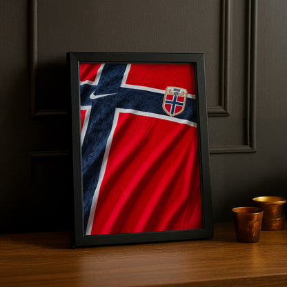 Cadre Photo Maillot Norvège – Domicile Coupe du Monde 2026 TonCadre