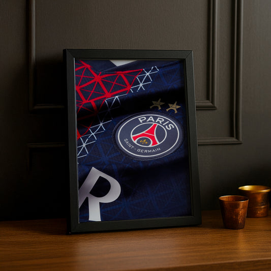 Cadre Photo Maillot PSG – Écusson Paris Saint-Germain Champions League 2026 TonCadre