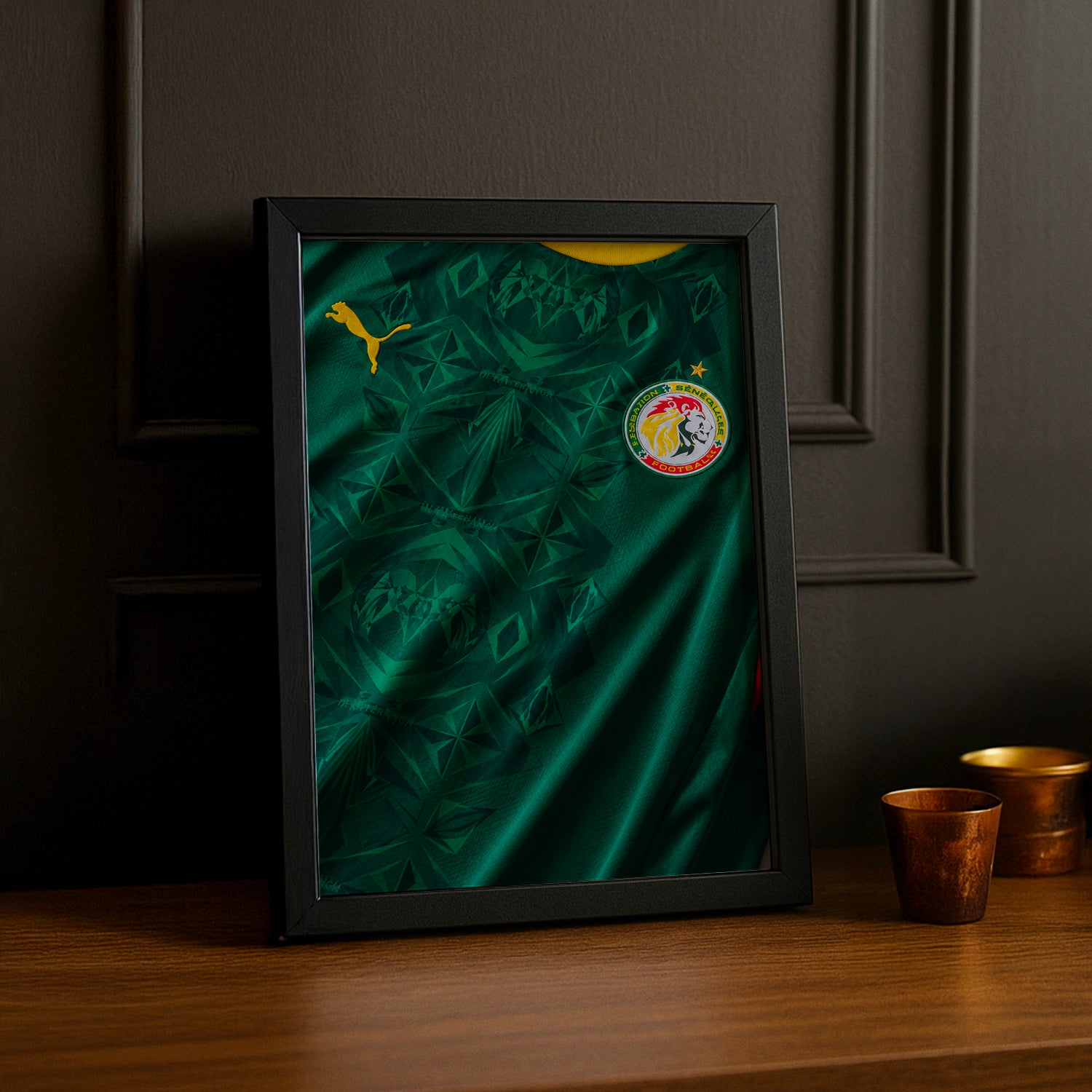Cadre Photo Maillot Sénégal – Extérieur Coupe du Monde 2026 TonCadre