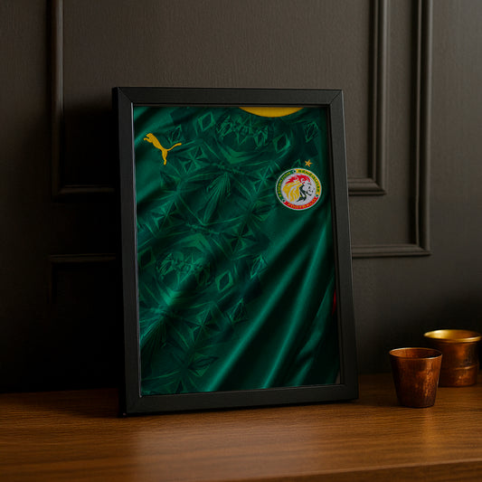 Cadre Photo Maillot Sénégal – Extérieur Coupe du Monde 2026 TonCadre