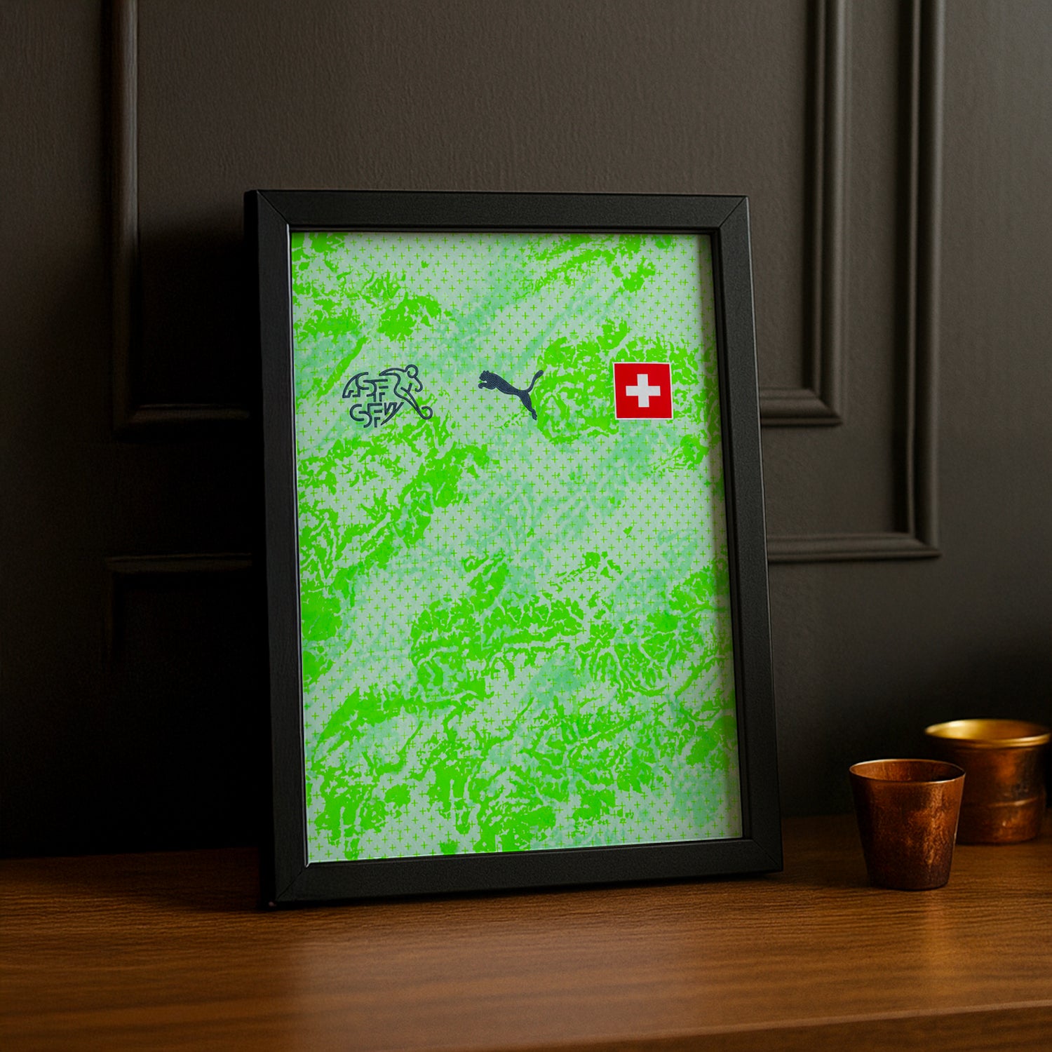 Cadre Photo Maillot Suisse – Extérieur Coupe du Monde 2026 TonCadre