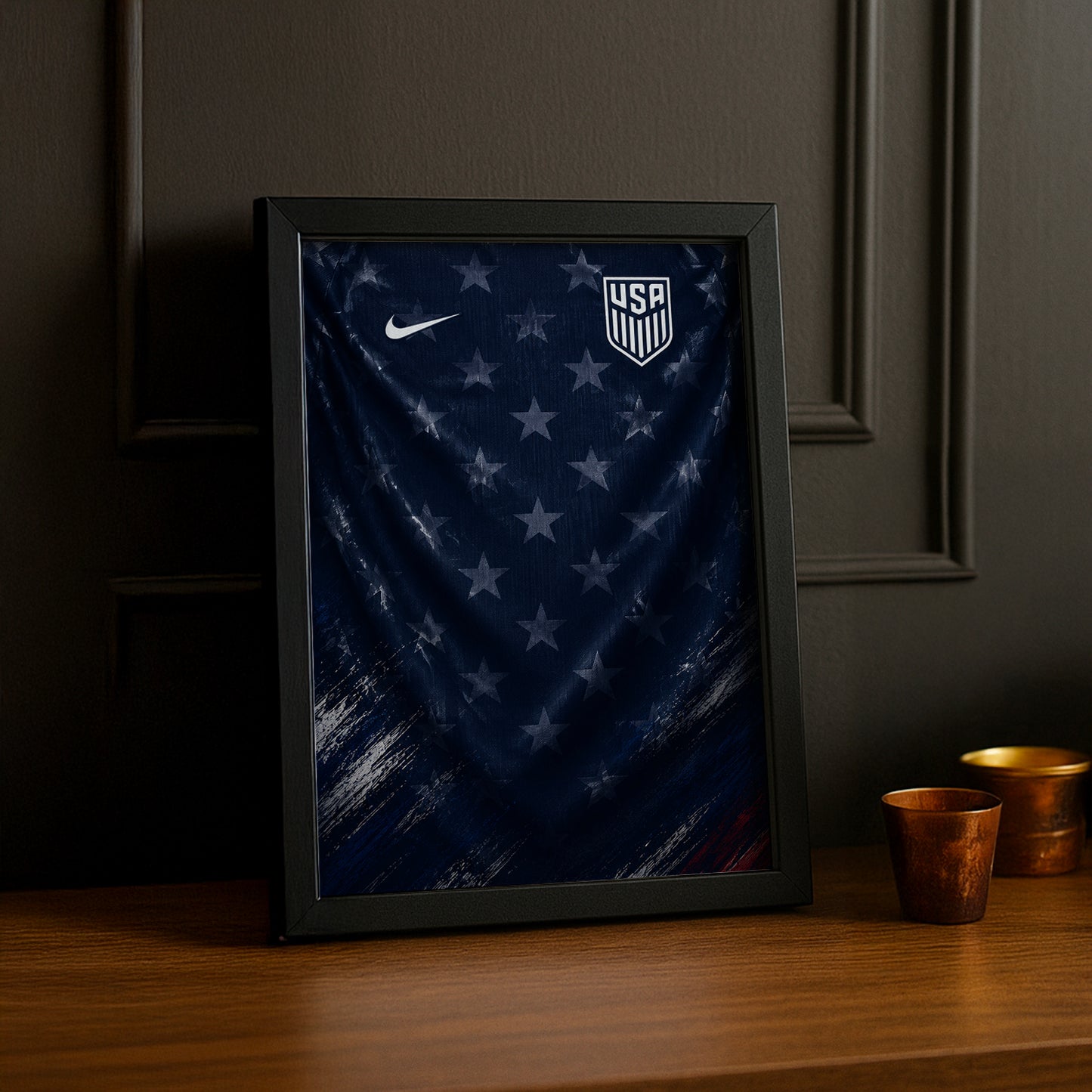 Cadre Photo Maillot USA – Extérieur Coupe du Monde 2026 TonCadre