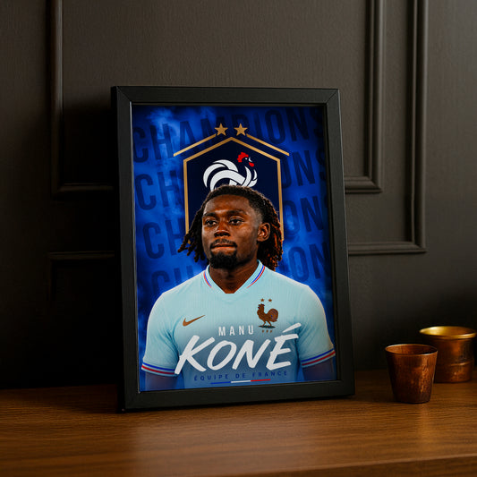 Cadre Photo Manu Koné – Équipe de France TonCadre