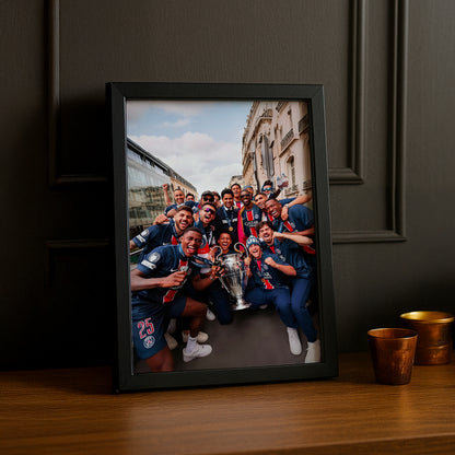Cadre Photo PSG – Photo de Groupe Parade Paris Champions League 2026 TonCadre