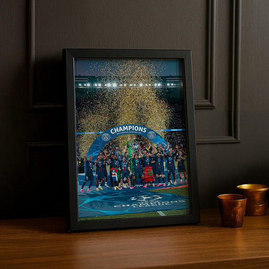 Cadre Photo PSG – Podium Officiel UEFA Champions League Final 2026 | Budapest TonCadre