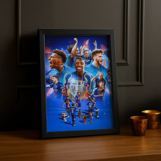 Cadre Photo PSG – Poster Collector Champions League 2026 | Montage Joueurs TonCadre