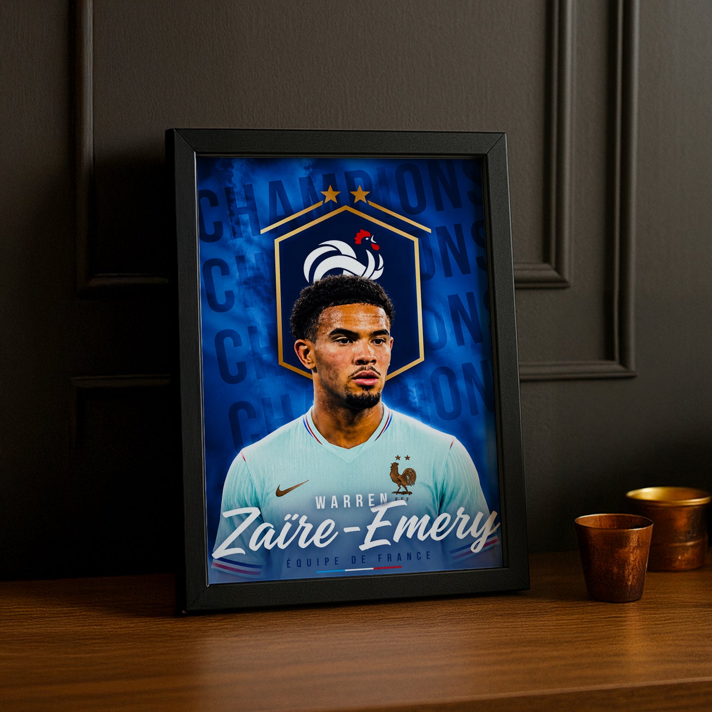 Cadre Photo Warren Zaïre-Emery – Équipe de France TonCadre