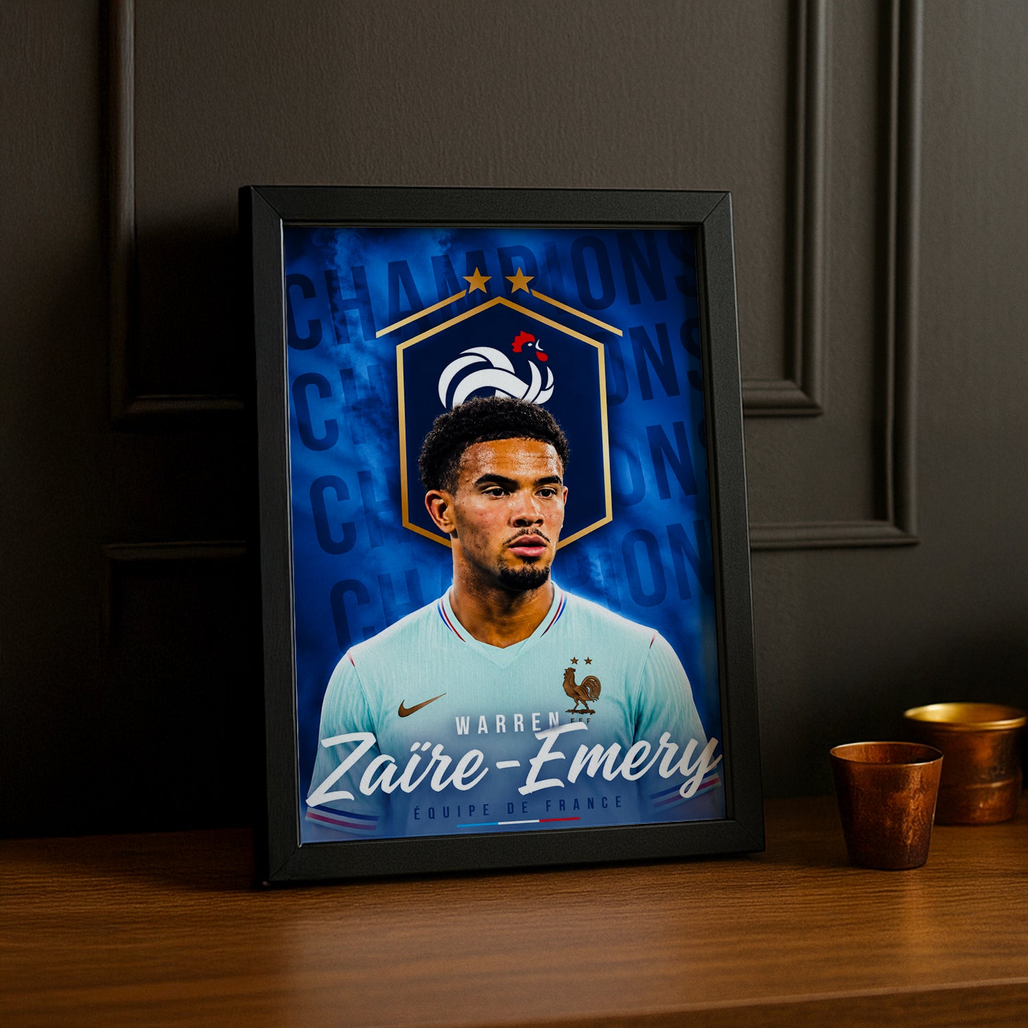 Cadre Photo Warren Zaïre-Emery – Équipe de France TonCadre