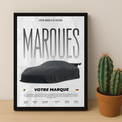 Cadre Photo Voiture Personnalisé – Affichez Votre Passion Automobile