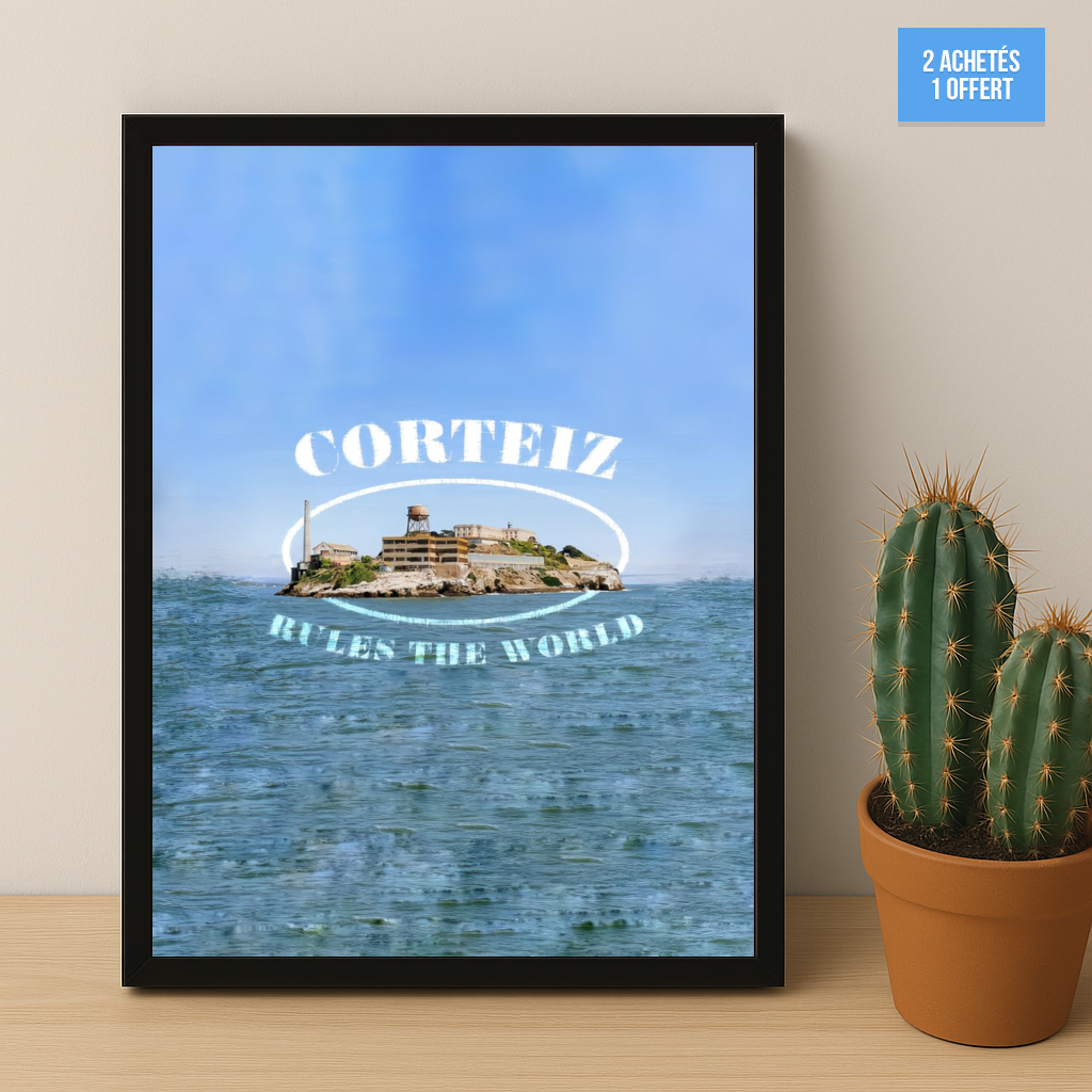 Poster encadrée Corteiz - Blue Water