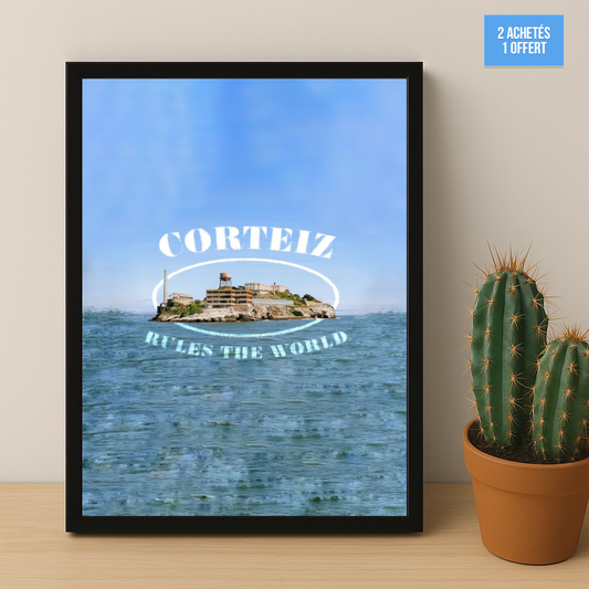Poster encadrée Corteiz - Blue Water