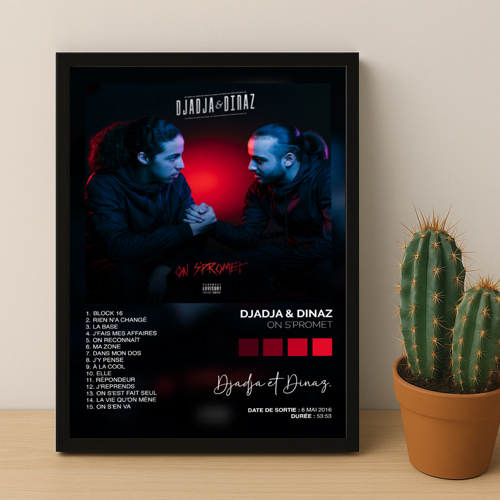 Cadre photo Album Musicaux - On S'Promet de Djadja & Dinaz