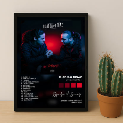 Cadre photo Album Musicaux - On S'Promet de Djadja & Dinaz