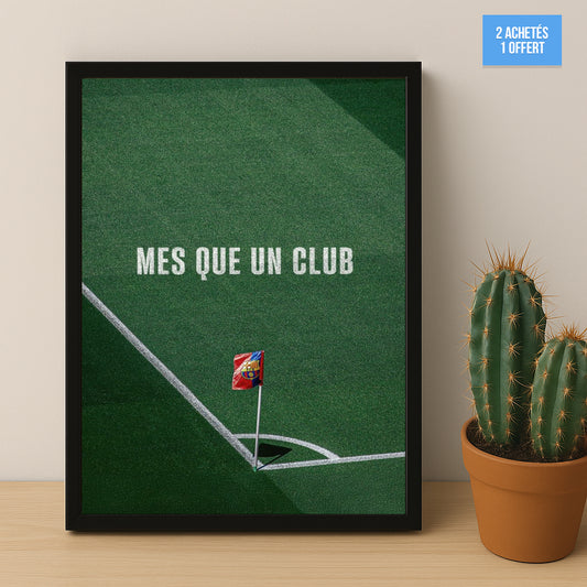 Poster encadrée FC Barcelone - Mes Que Un Club