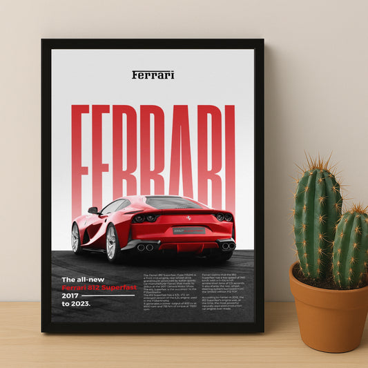 Poster Voitures - Ferrari 812 Superfast