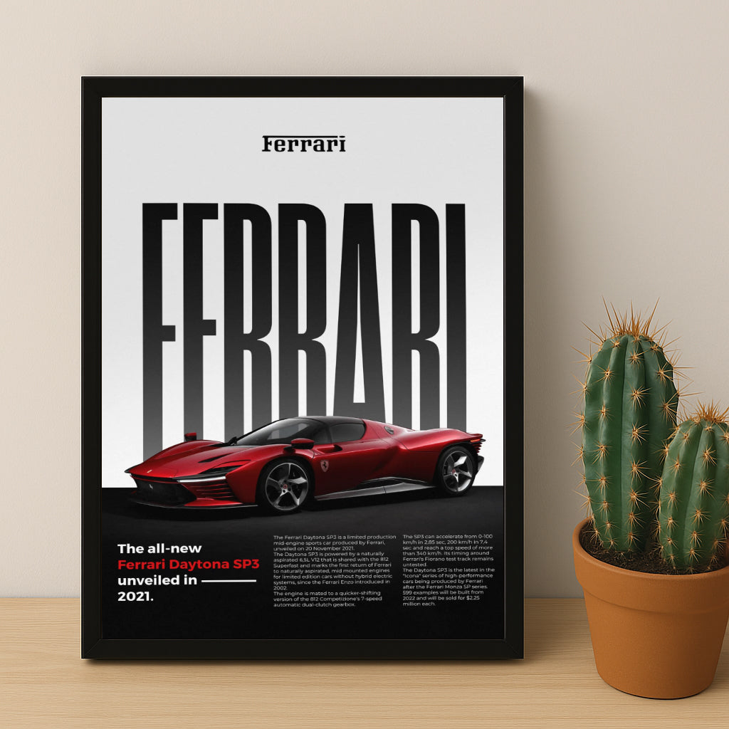 Poster Voitures - Ferrari Daytona SP3