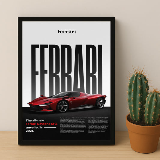 Poster Voitures - Ferrari Daytona SP3