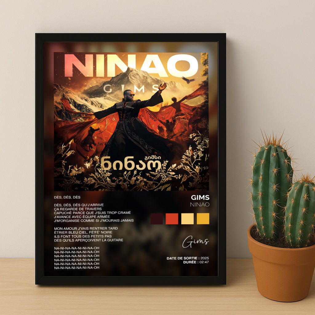 Cadre photo Titre Musicaux - Ninao de Gims