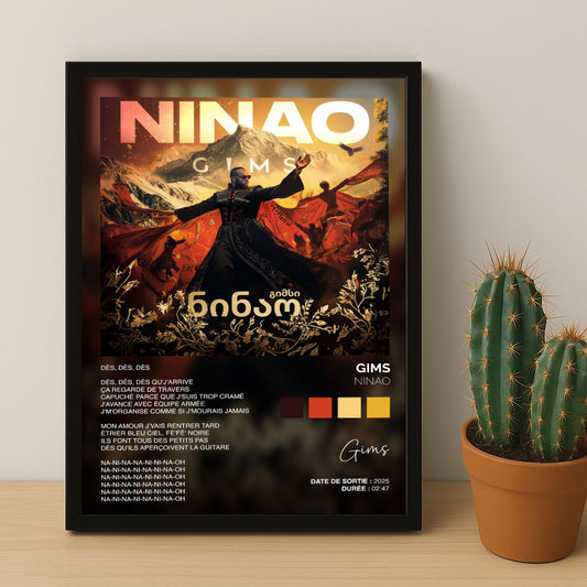 Cadre photo Titre Musicaux - Ninao de Gims
