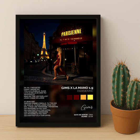 Cadre photo Titre Musicaux - Parisienne de Gims