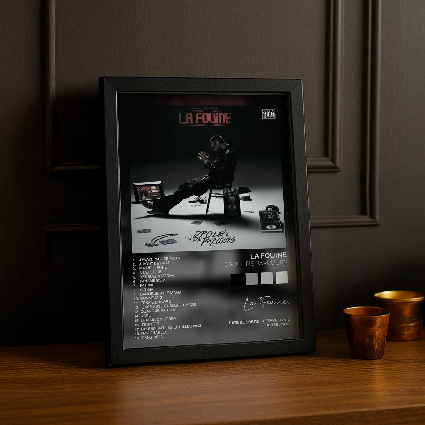 Cadre Photo La Fouine - Drôle de parcours