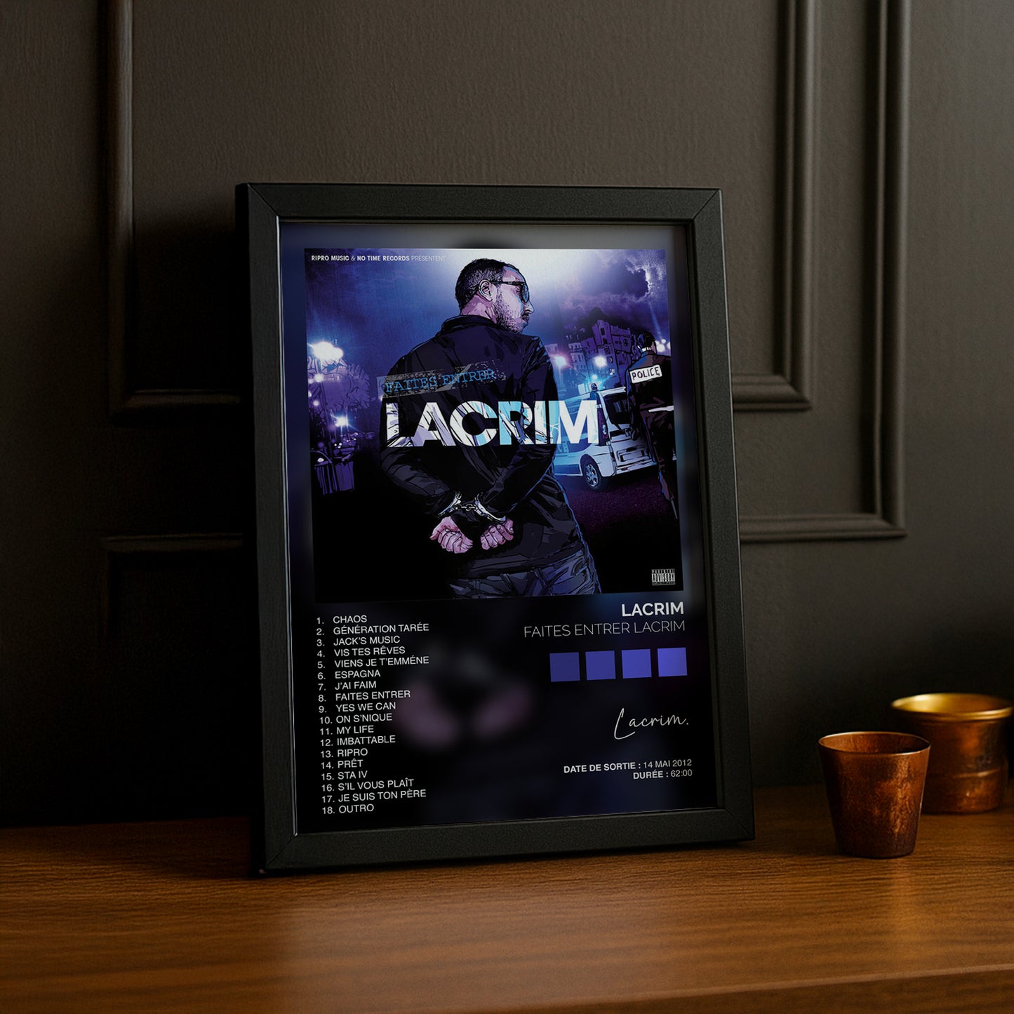 Cadre Photo Lacrim - Faites entrer Lacrim