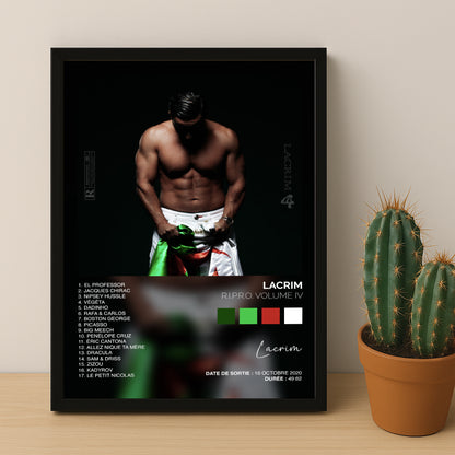 Cadre photo Album Musicaux - Ripro Volume 4 de Lacrim