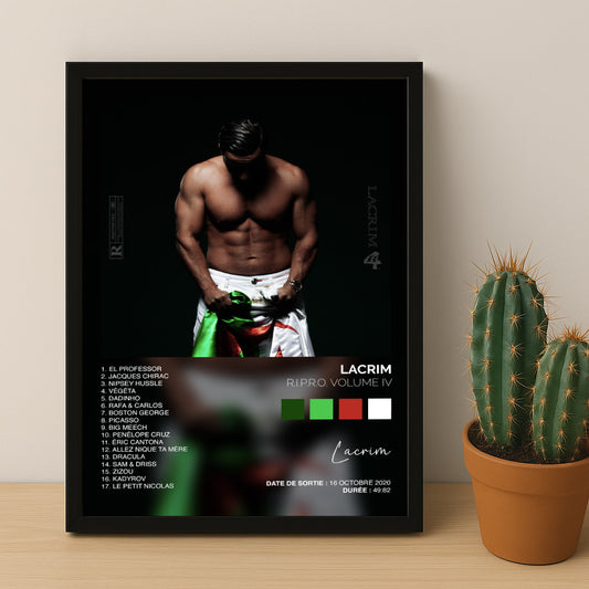 Cadre photo Album Musicaux - Ripro Volume 4 de Lacrim