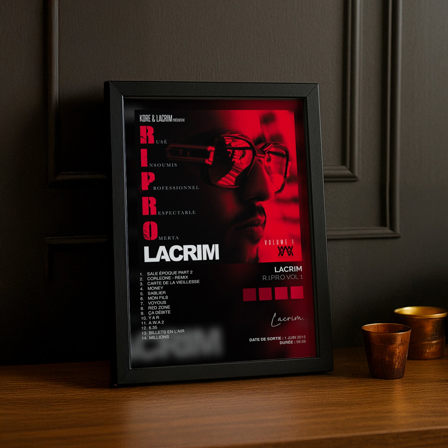 Cadre Photo Lacrim - RIPRO 1