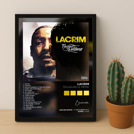 Cadre photo Album Musicaux - Toujours le même de Lacrim