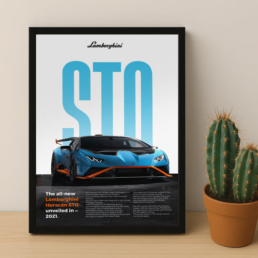 Poster Voitures - Lamborghini Huracan STO