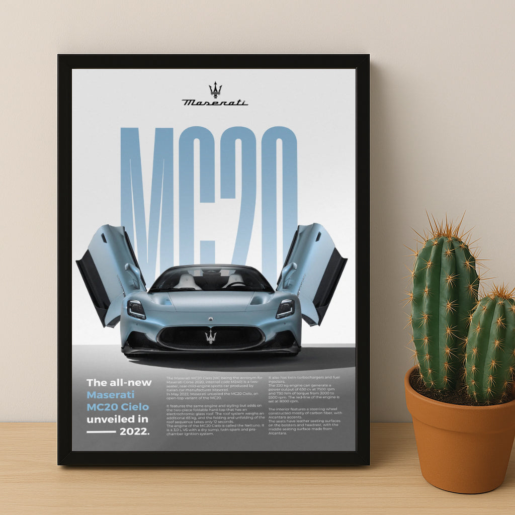 Poster Voitures - Maserati MC20 Cielo