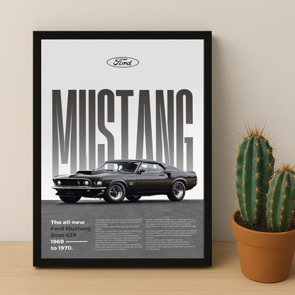 Poster Voitures - Ford Mustang Boss 429