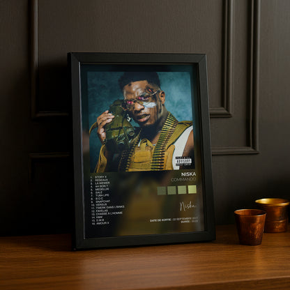 Cadre photo Niska - Commando