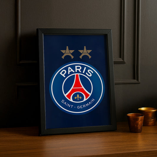 Cadre photo Paris Saint-Germain logo étoilée TonCadre