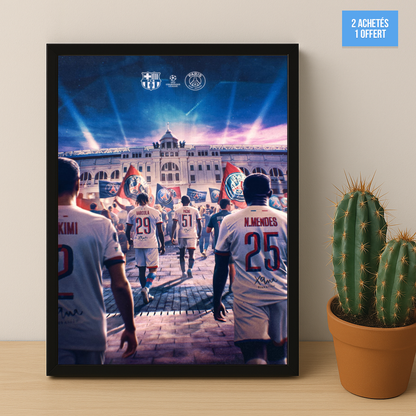 Poster encadrée Paris Saint-Germain - Illustration